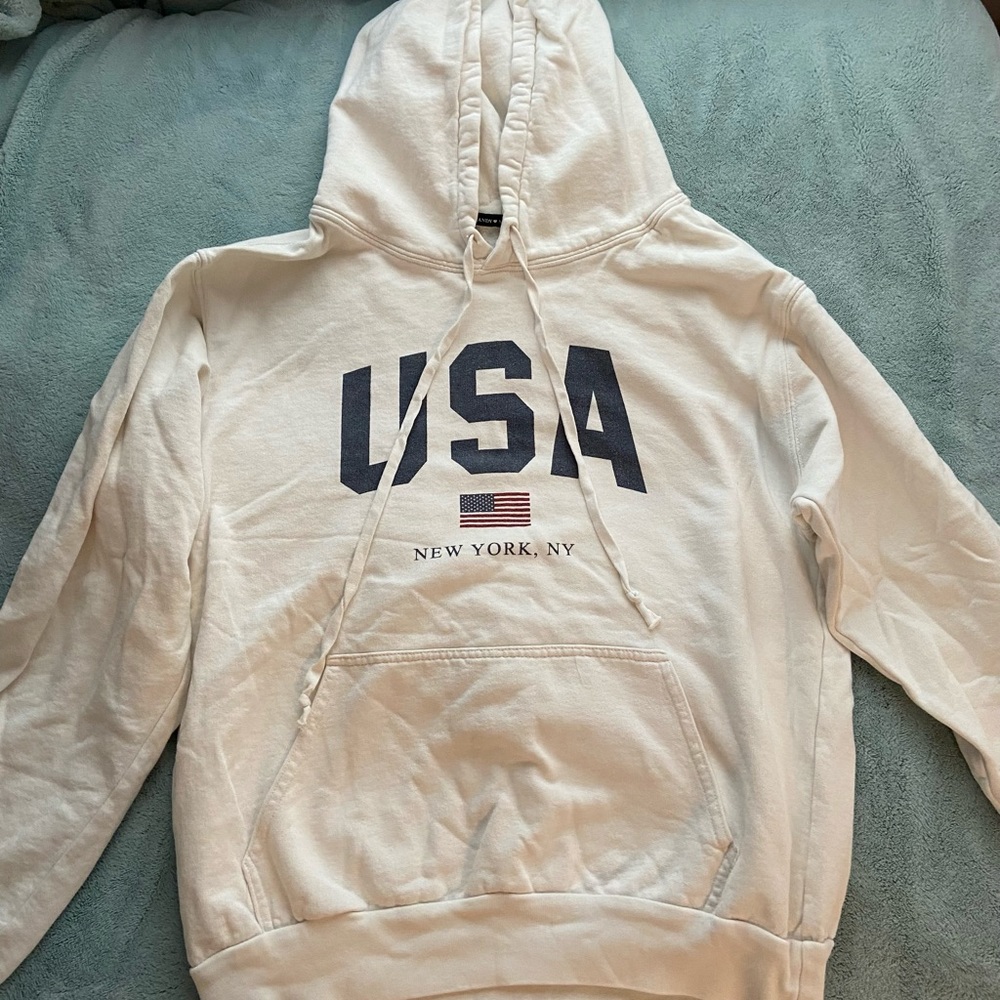 Brandy Melville white USA Hoodie
